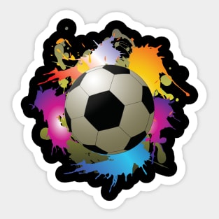 the color of soccer Sticker